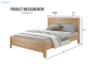 Picture of [FLOOR MODEL CLEARANCE]EMERSON Solid Acacia Wood Queen Size Bedframe