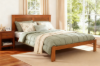 Picture of METRO Pine Wood Bed Frame in Double Size (Caramel)