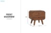 Picture of WALCOTT 2-Drawer Solid Walnut Veneer Bedside Table