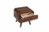Picture of WALCOTT 2-Drawer Solid Walnut Veneer Bedside Table