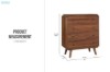 Picture of WALCOTT 4-Drawer Genuine Walnut Veneer Tallboy