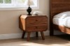 Picture of WALCOTT 2-Drawer Genuine Walnut Veneer Bedside Table