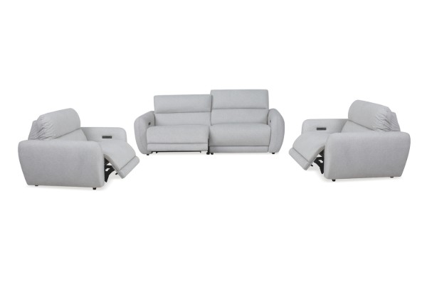 Picture of BENTON Dual Motor Power Recliner Sofa Range with Adjustable Headrest and USB Type-C Ports