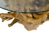 Picture of TAKARA D90/D105 Tempered Glass Top Handcrafted Teak Root Coffee Table