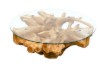 Picture of TAKARA D110/D125 Tempered Glass Top Handcrafted Teak Root Coffee Table