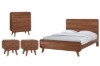 Picture of WALCOTT 4PC/5PC/6PC Solid Walnut Veneer Bedroom Combo Set in Queen Size