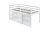 Picture of OLIVER Solid Wood Single Size Loft Bed Frame with Mobile Desk & Storage