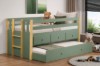 Picture of OSCAR Solid Wood Single Cabin Bed Frame with Trundle & Storage