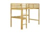 Picture of LYDIA Solid Wood Single Loft Bed Frame with Desk