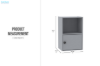 Picture of KOMI 1-Shelf 1-Door Cabinet/Side Table/Bedside Table