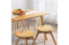 Picture of EFRON Dining Chair with Yellow Cushion (Clear) - (48x42x84)