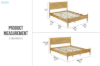 Picture of HARPER Solid Wood Bed Frame in Double/Queen/Super King Size
