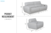 Picture of BENTON Dual Motor Power Recliner Sofa Range - 3RR+1R+1R Sofa Set