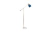Picture of BELL185 Glass & Metal Floor Lamp with Marble Base & Adjustable Arm and Shade