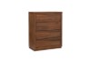 Picture of WALNOVA 4-Drawer Solid Walnut Veneer Tallboy
