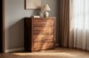 Picture of WALNOVA 4-Drawer Genuine Walnut Veneer Tallboy