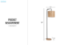 Picture of BELL183 Metal Frame Floor Lamp