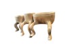 Picture of 650-051 Solid Teak Wood Decorative Trays - Set of 3
