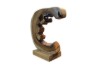 Picture of 650-045 Solid Teak Wood Rustic Decorative Sculpture (25cmx38cm)