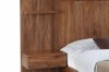 Picture of WALNOVA Solid Walnut Veneer Bedroom Combo Set with Side Pier in Queen Size - 3PC Combo