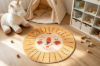Picture of FABLE D100 Cartoon Washable Rug (Lion Printed)