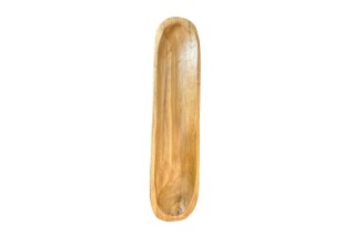Picture of 650-034 Solid Teak Wood Oval Ship Bowl (50cmx12.5cm)