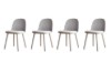 Picture of DEW Dining Chair (Grey) - 4 Chairs in 1 Carton
