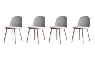Picture of DEW Dining Chair (Grey) - 4 Chairs in 1 Carton