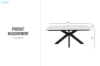 Picture of [FLOOR MODEL CLEARANCE]NOBLE 180 Sintered Stone Top Dining Table (White)