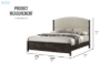 Picture of MONTEREY Genuine Mindi Wood Veneer Bed Frame in Queen/King Size
