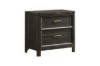 Picture of MONTEREY Genuine Mindi Wood Veneer 2-Drawer Bedside Table