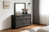 Picture of MONTEREY Solid Mindi Wood Veneer 7-Drawer Dresser with Mirror