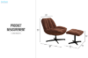 Picture of HEKLA  360° Swivel Lounge Chair with Ottoman
