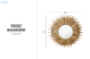 Picture of [FLOOR MODEL CLEARANCE] HULA Twig Sunburst Wall Mirror
