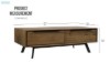 Picture of [FLOOR MODEL CLEARANCE] CLEVEDON 1.2M Solid Oak Coffee Table