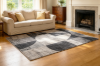 Picture of 398-015 ELEMENT Brilliant Rug (Charcoal Abstract Print) - 230x160cm