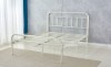 Picture of [FLOOR MODEL CLEARANCE]  FLEMINGTON Steel Frame Bed Frame (White) - Queen