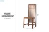 Picture of [FLOOR MODEL CLEARANCE] BALI Solid Teak Square Back Top Chair