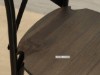 Picture of [FLOOR MODEL CLEARANCE]  HANOVER Metal Cross Back Chair (Solid Elm Seat) - Black