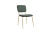 Picture of [FLOOR MODEL CLEARANCE]LASKY Gold Frame Fabric Dining Chair (Green)
