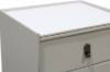 Picture of [FLOOR MODEL CLEARANCE] AUGUSTA 2-Drawer Sintered Stone Top Bedside Table (Light Grey)