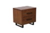 Picture of [FLOOR MODEL CLEARANCE] AURELIUS 2-Drawer Oak Bedside Table