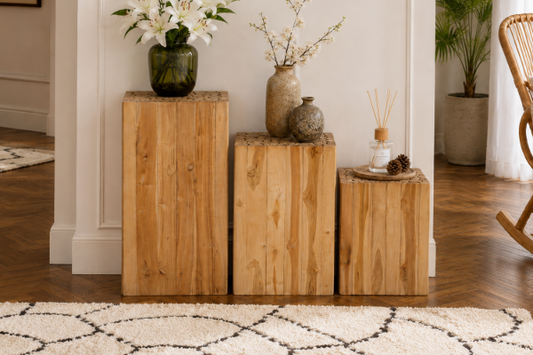 Picture of ATLANTIC H45/H65/H85 Teak Wood Pedestal Stand