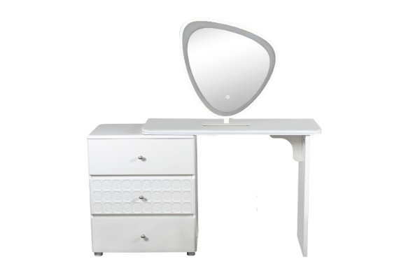 Picture of [FLOOR MODEL CLEARANCE]AURELIA 3-Drawer Extension Dressing Table with LED Mirror