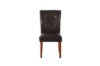 Picture of [FLOOR MODEL CLEARANCE] SOMMERFORD Tufted PU Leather Dining Chair (Dark Brown) - Single