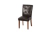 Picture of [FLOOR MODEL CLEARANCE] SOMMERFORD Tufted PU Leather Dining Chair (Dark Brown) - Single
