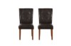 Picture of [FLOOR MODEL CLEARANCE] SOMMERFORD Tufted PU Leather Dining Chair (Dark Brown) - Single