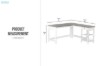 Picture of [FLOOR MODEL CLEARANCE]  TIVON 150 L-shaped Desk with Drawer & Shelves