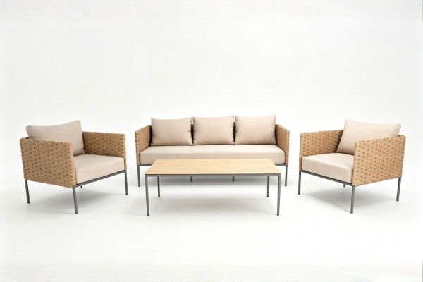 Picture of NOLAN 4PC Outdoor Wicker Lounge Set