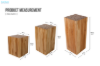 Picture of ATLANTIC Teak Wood Pedestal Stand - M (H65)